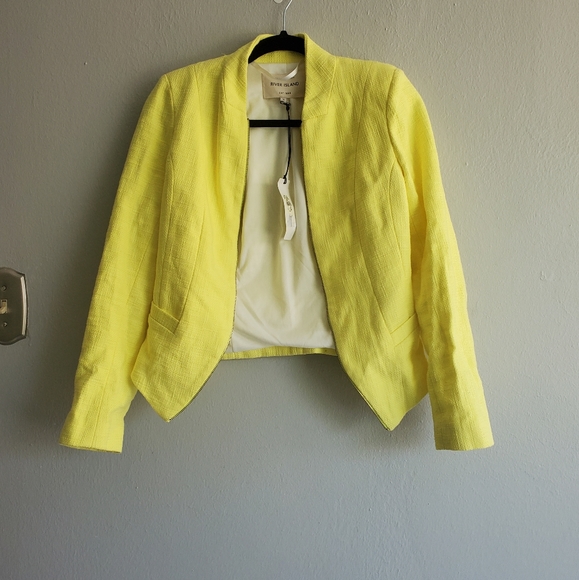 river island yellow jacket